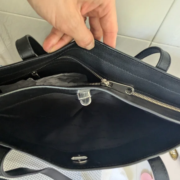 Michael Kors Black Tote with Silver Studs - Picture 3 of 4